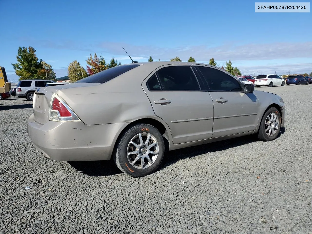 2007 Ford Fusion S VIN: 3FAHP06Z87R264426 Lot: 75037584