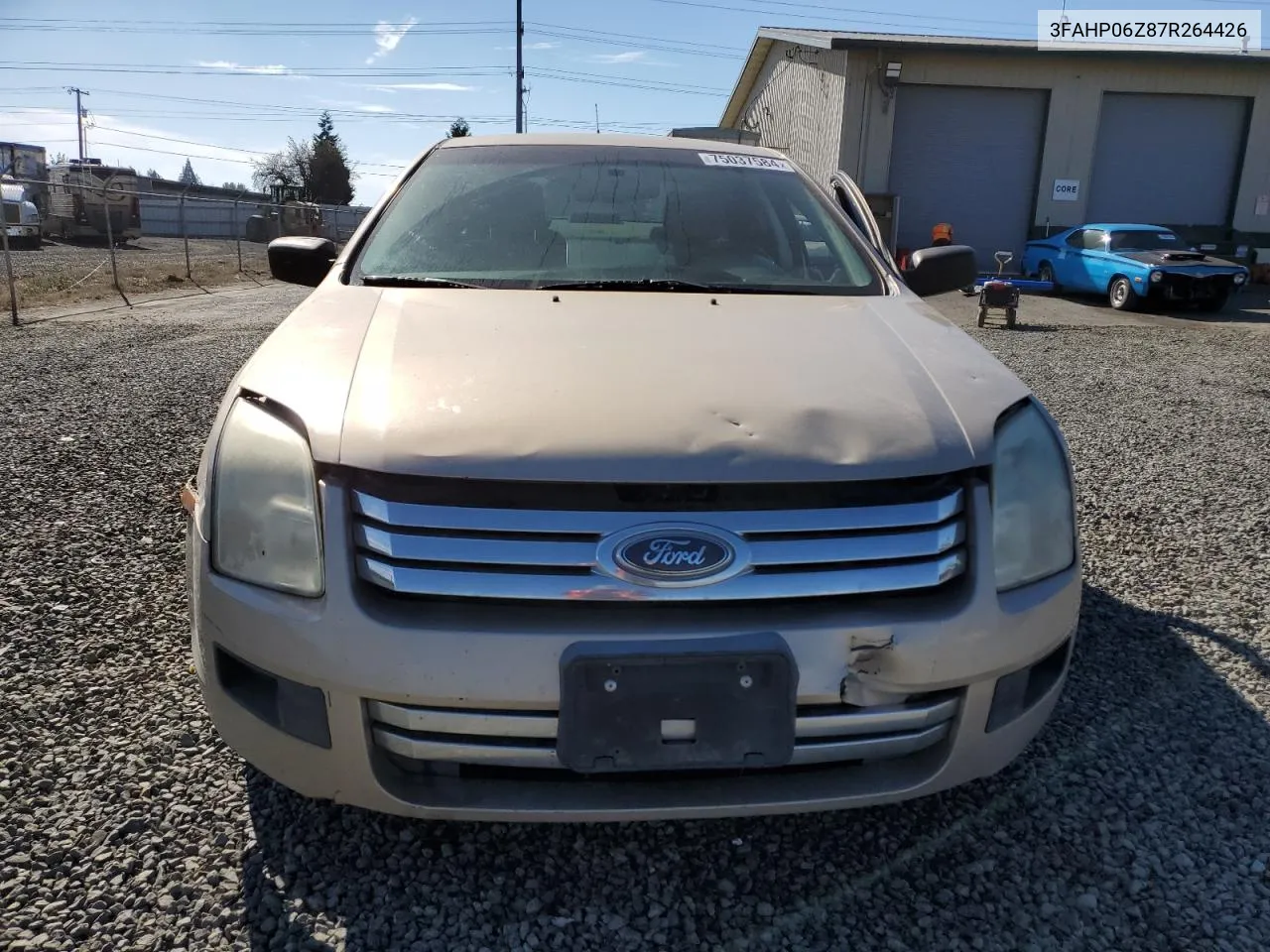 2007 Ford Fusion S VIN: 3FAHP06Z87R264426 Lot: 75037584