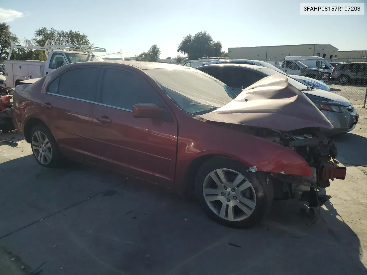 2007 Ford Fusion Sel VIN: 3FAHP08157R107203 Lot: 75228634