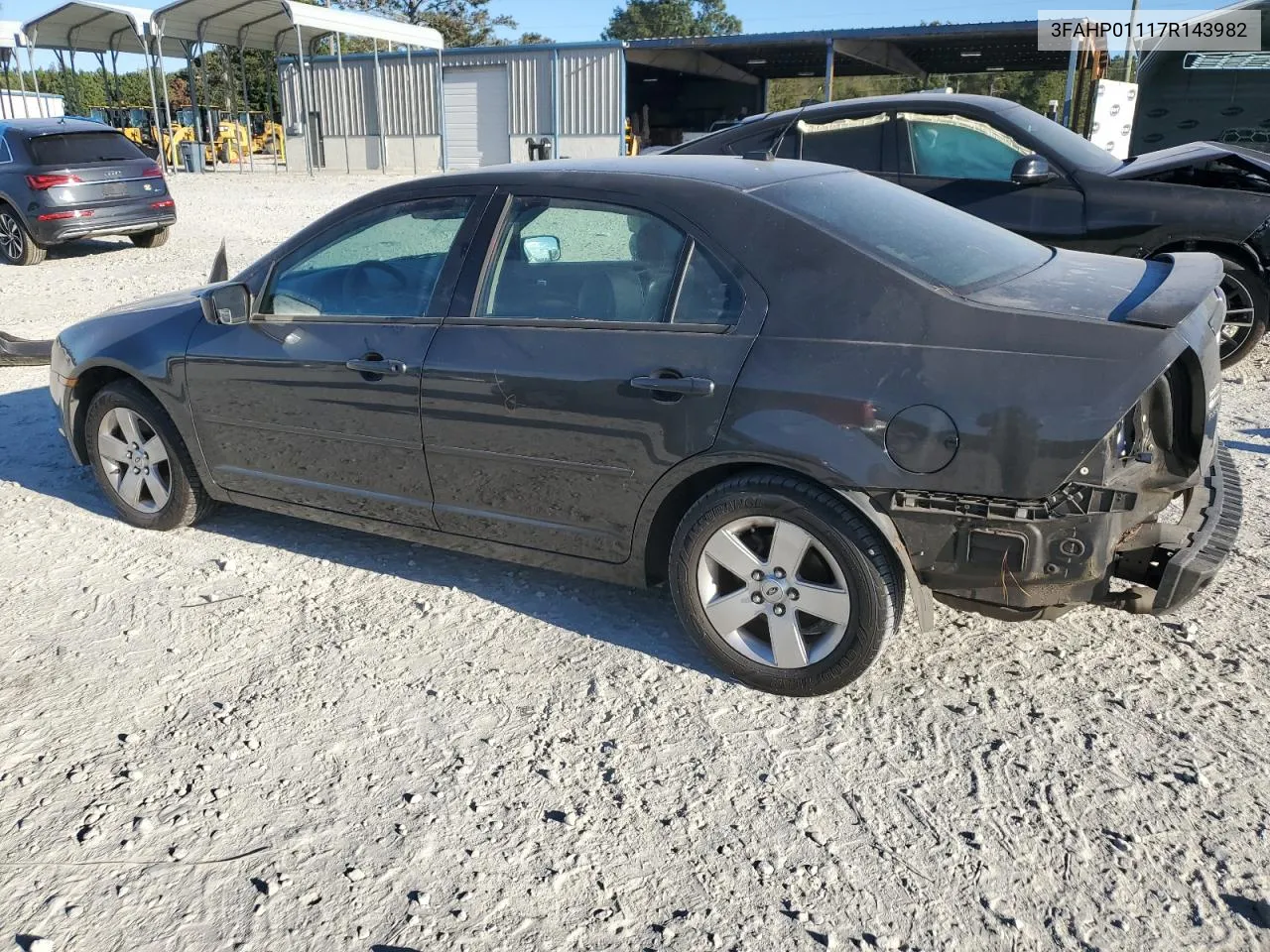 2007 Ford Fusion Se VIN: 3FAHP01117R143982 Lot: 75464514