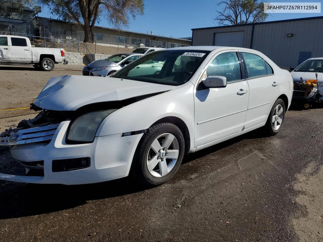 3FAHP07Z67R112594 2007 Ford Fusion Se