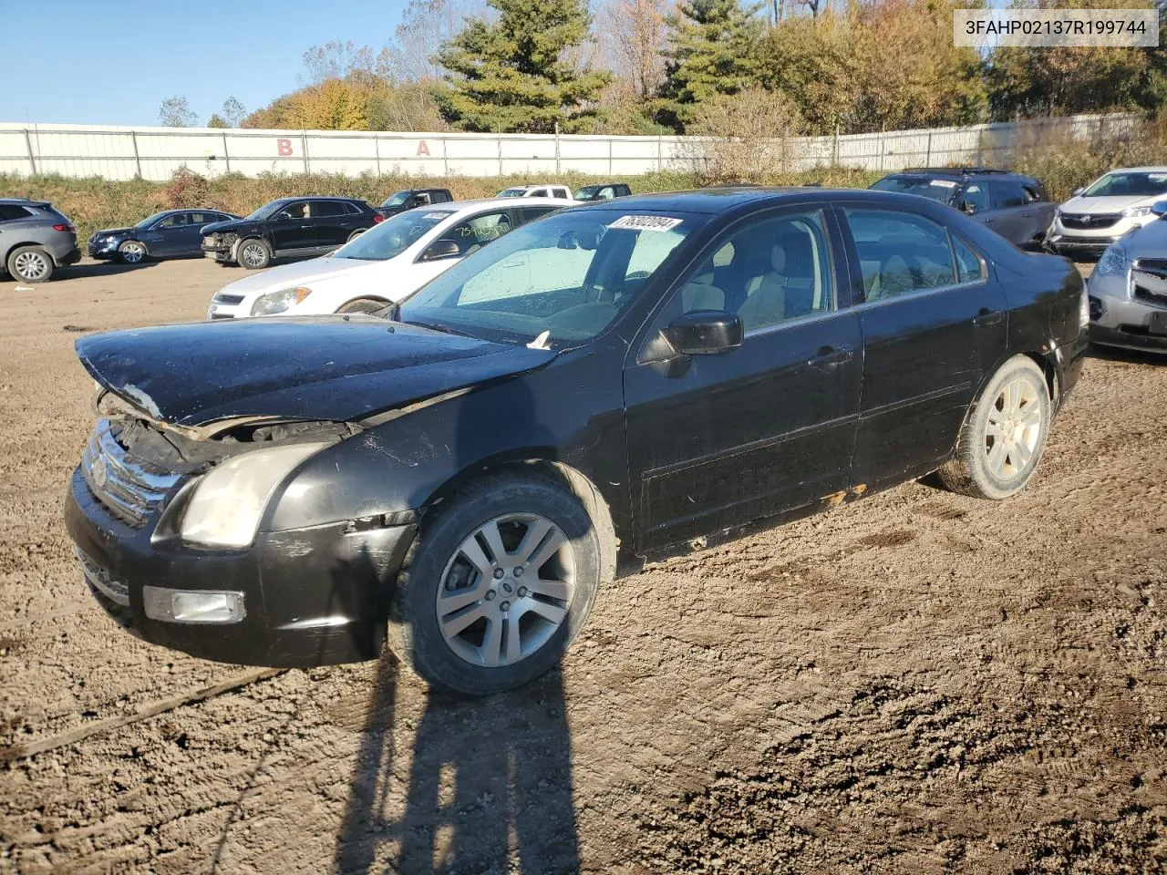 2007 Ford Fusion Sel VIN: 3FAHP02137R199744 Lot: 76302094