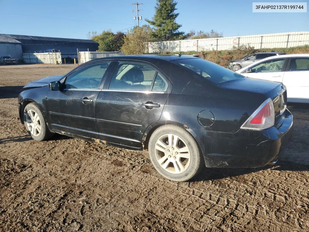 2007 Ford Fusion Sel VIN: 3FAHP02137R199744 Lot: 76302094