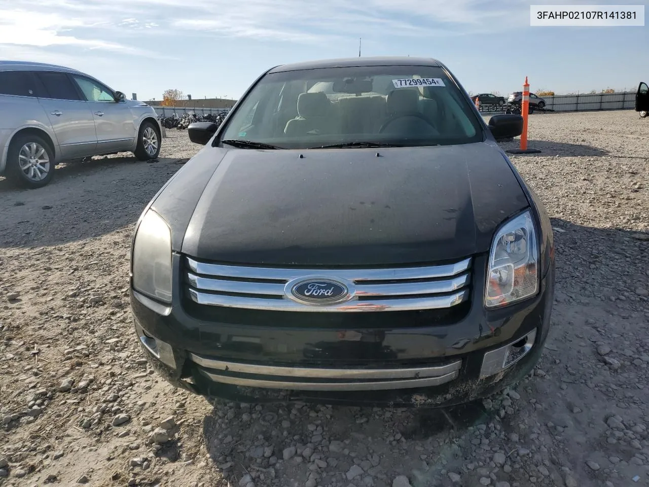 2007 Ford Fusion Sel VIN: 3FAHP02107R141381 Lot: 77299454