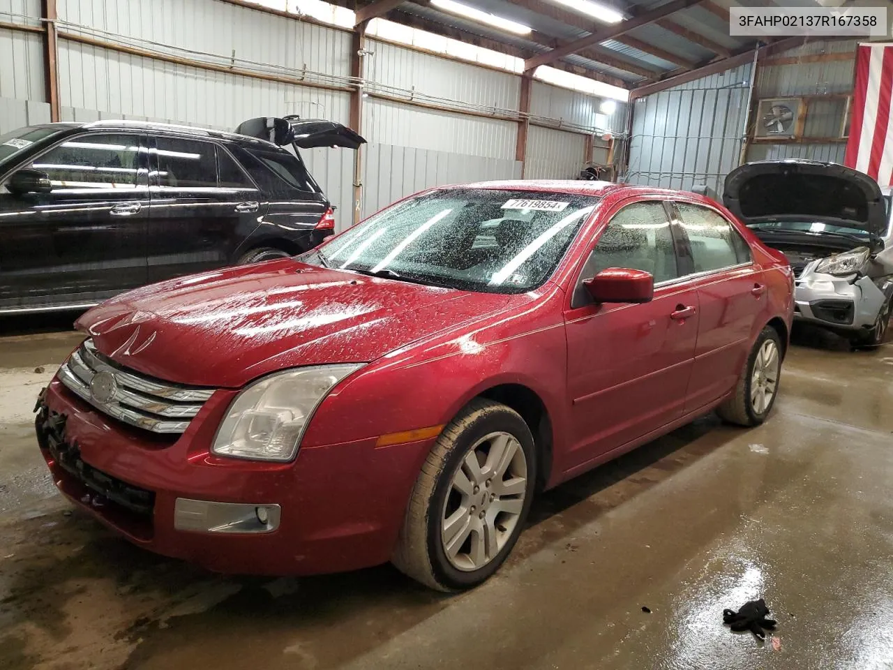 2007 Ford Fusion Sel VIN: 3FAHP02137R167358 Lot: 77619854