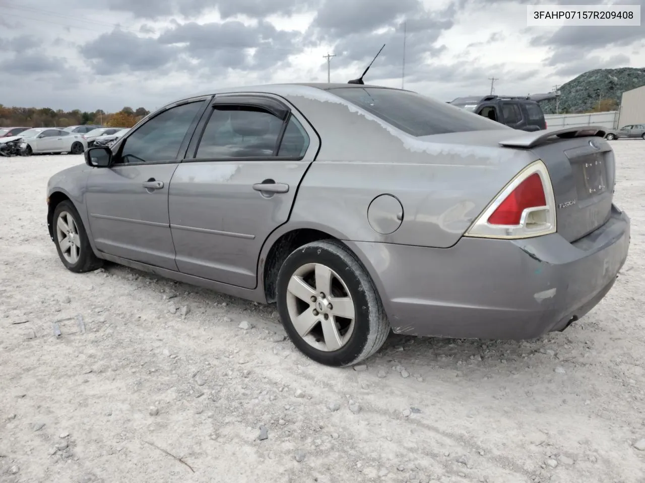 2007 Ford Fusion Se VIN: 3FAHP07157R209408 Lot: 78261054