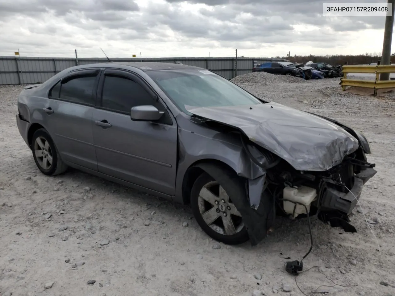 2007 Ford Fusion Se VIN: 3FAHP07157R209408 Lot: 78261054