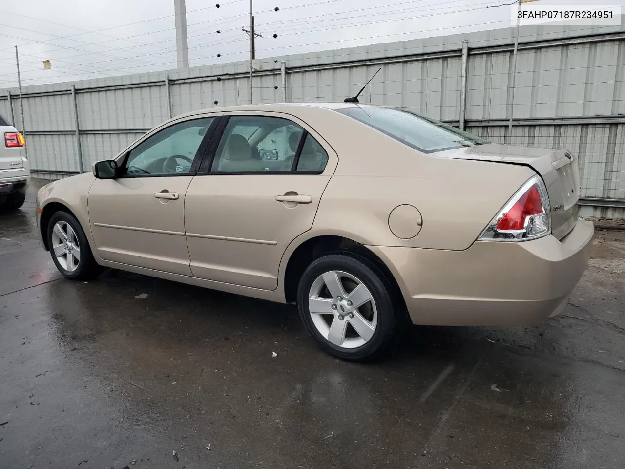 2007 Ford Fusion Se VIN: 3FAHP07187R234951 Lot: 78426854