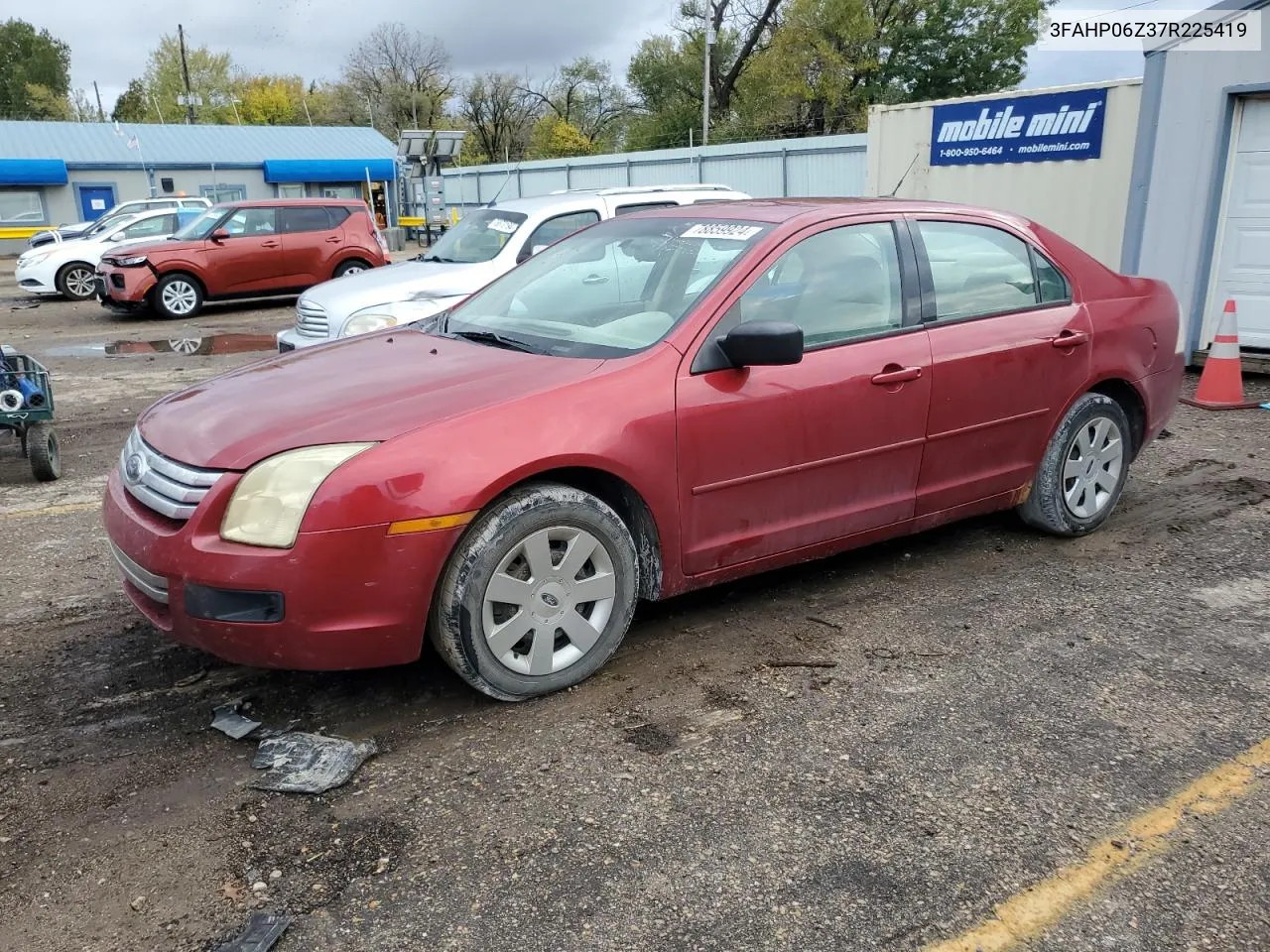 2007 Ford Fusion S VIN: 3FAHP06Z37R225419 Lot: 78859924