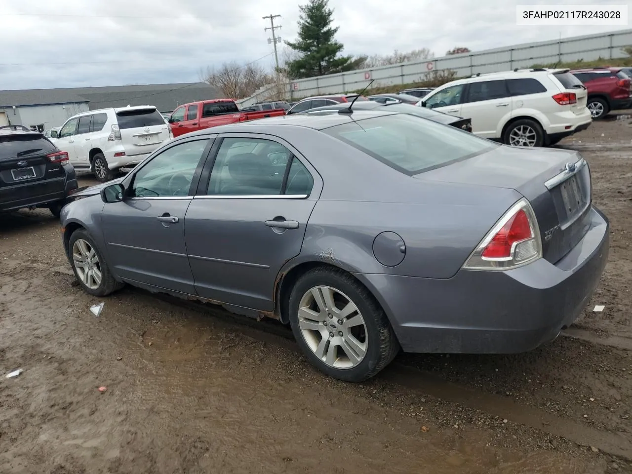 2007 Ford Fusion Sel VIN: 3FAHP02117R243028 Lot: 79168274