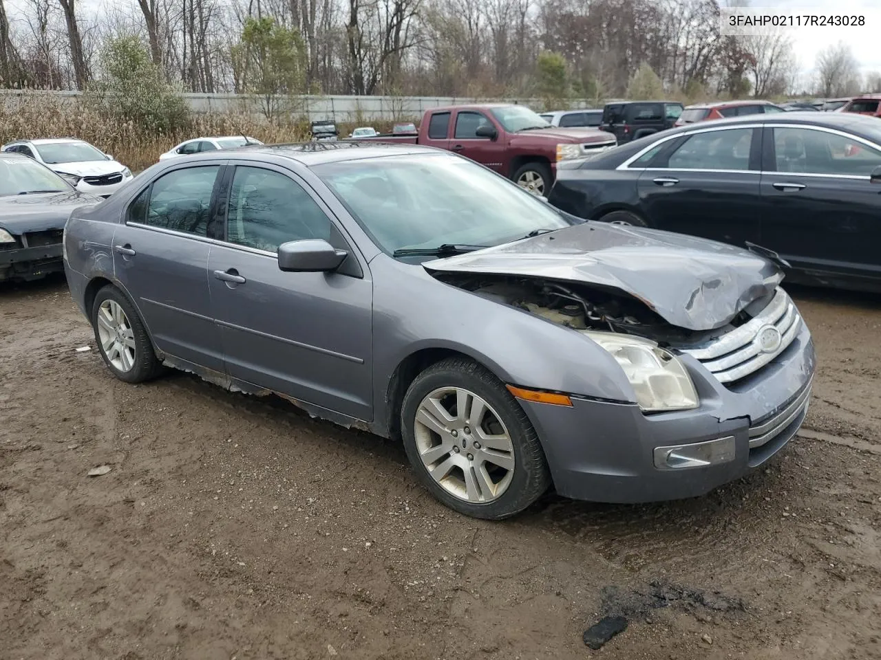 2007 Ford Fusion Sel VIN: 3FAHP02117R243028 Lot: 79168274