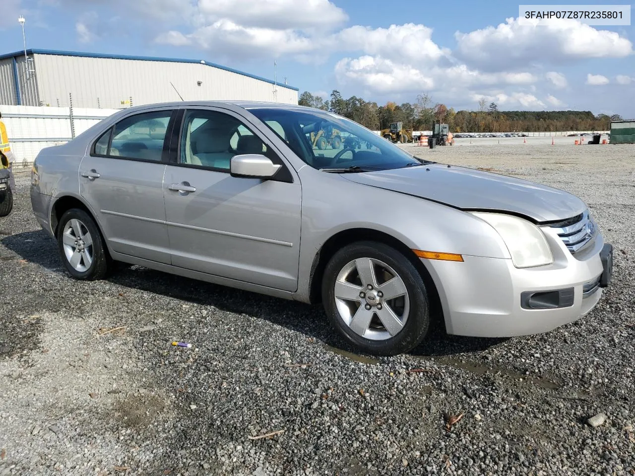 2007 Ford Fusion Se VIN: 3FAHP07Z87R235801 Lot: 79296704