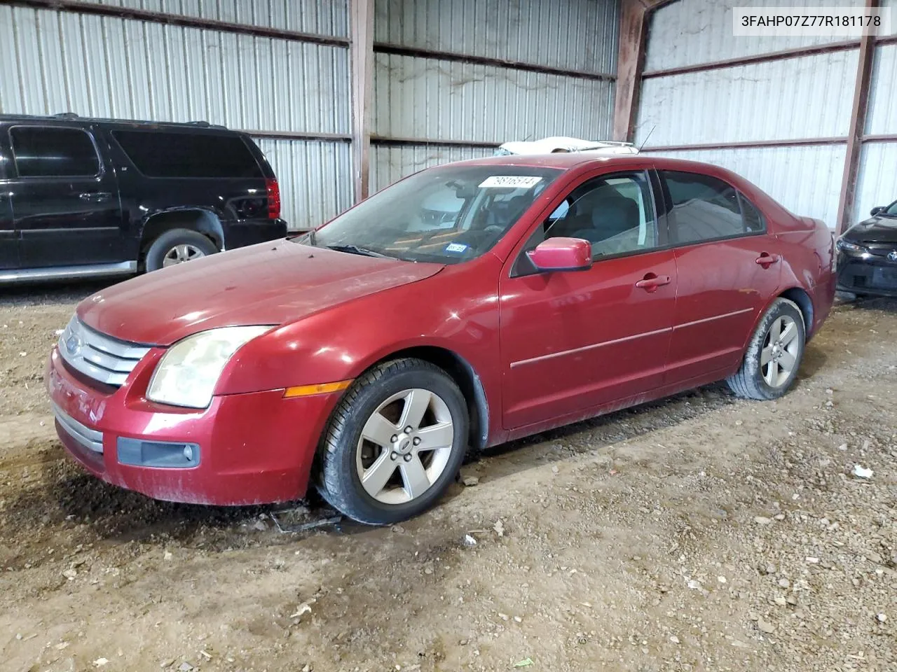 2007 Ford Fusion Se VIN: 3FAHP07Z77R181178 Lot: 79816514