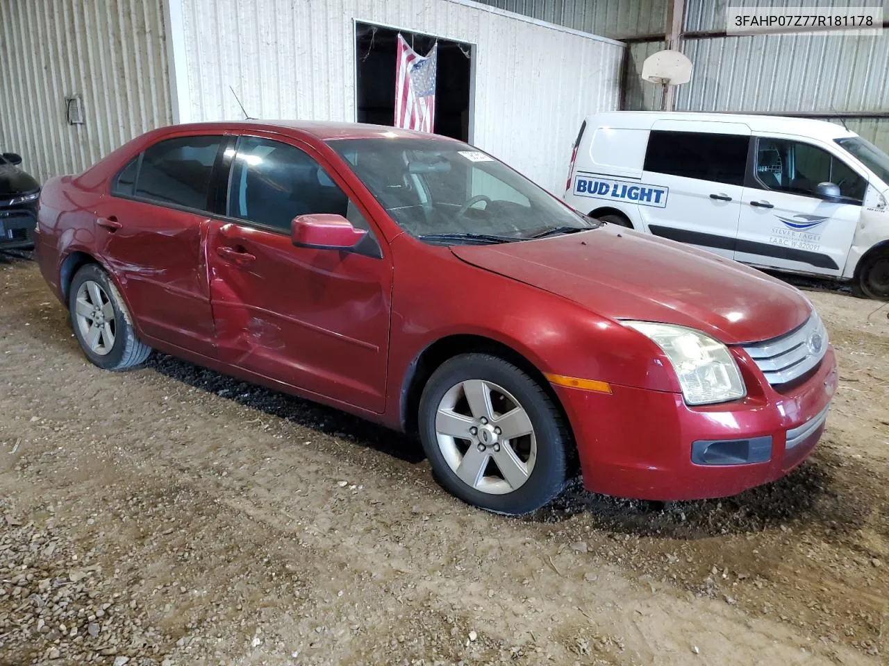 2007 Ford Fusion Se VIN: 3FAHP07Z77R181178 Lot: 79816514