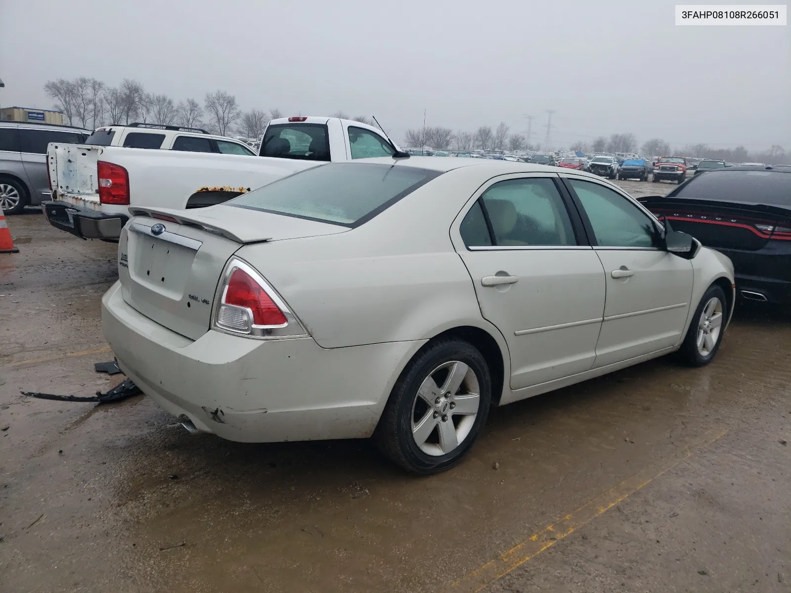 2008 Ford Fusion Sel VIN: 3FAHP08108R266051 Lot: 38017484