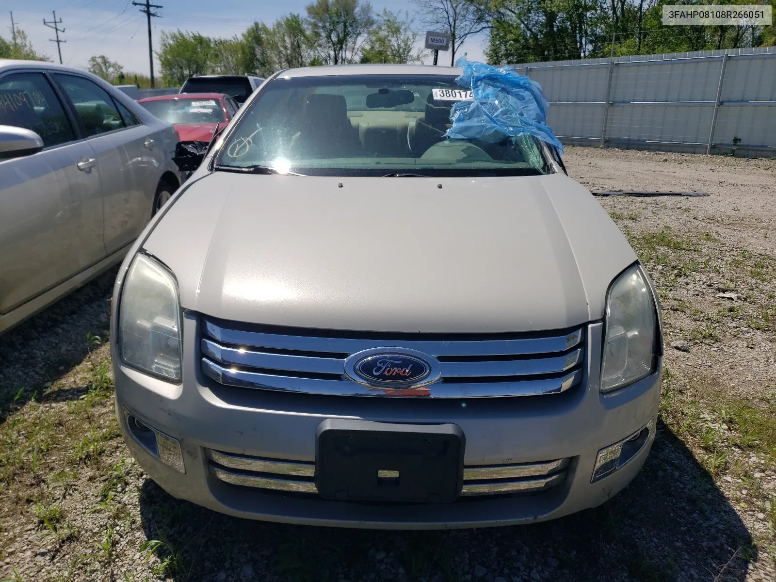 2008 Ford Fusion Sel VIN: 3FAHP08108R266051 Lot: 38017484