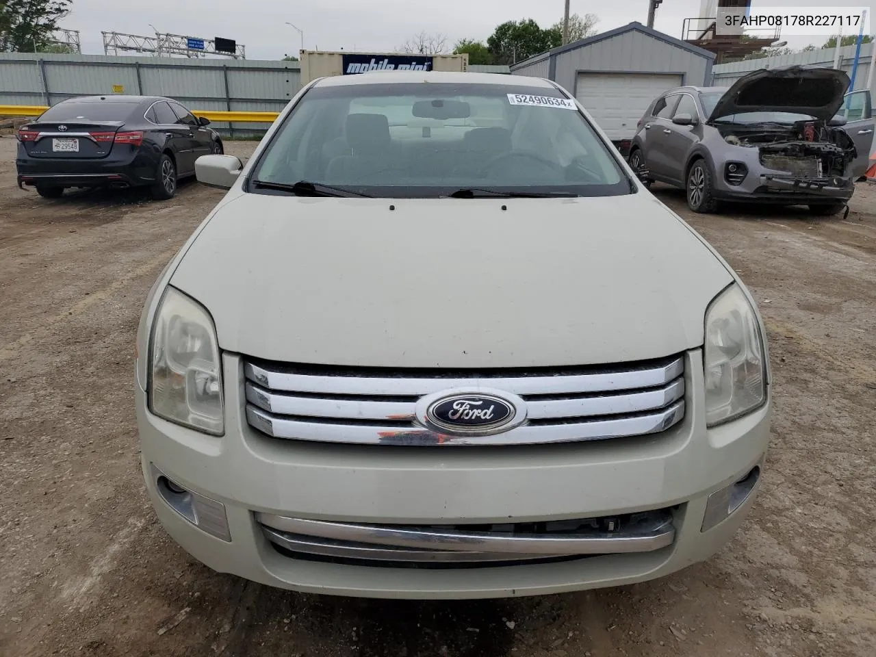 2008 Ford Fusion Sel VIN: 3FAHP08178R227117 Lot: 52490634