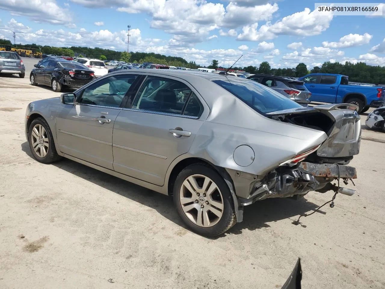 2008 Ford Fusion Sel VIN: 3FAHP081X8R166569 Lot: 60963774