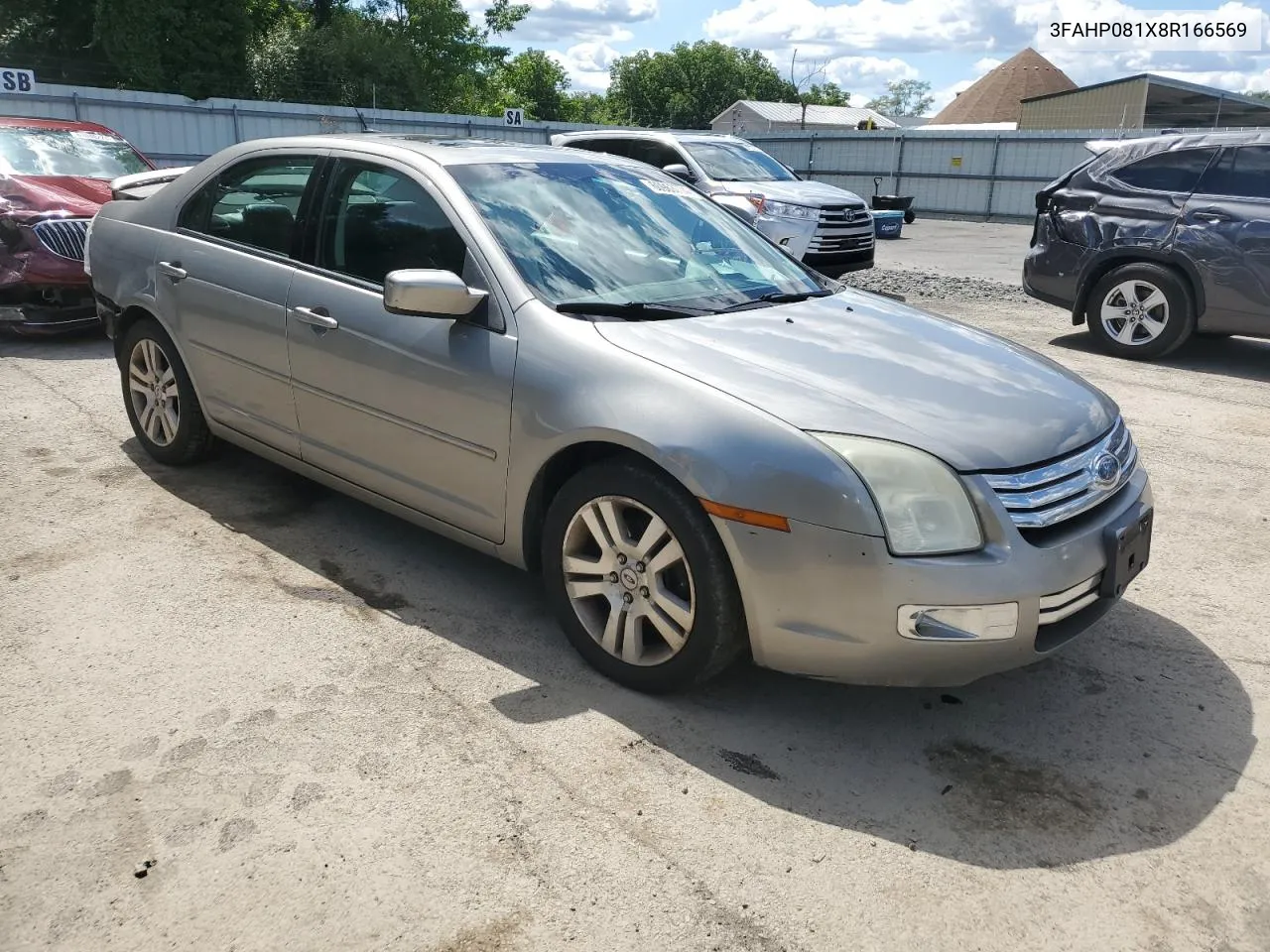 2008 Ford Fusion Sel VIN: 3FAHP081X8R166569 Lot: 60963774