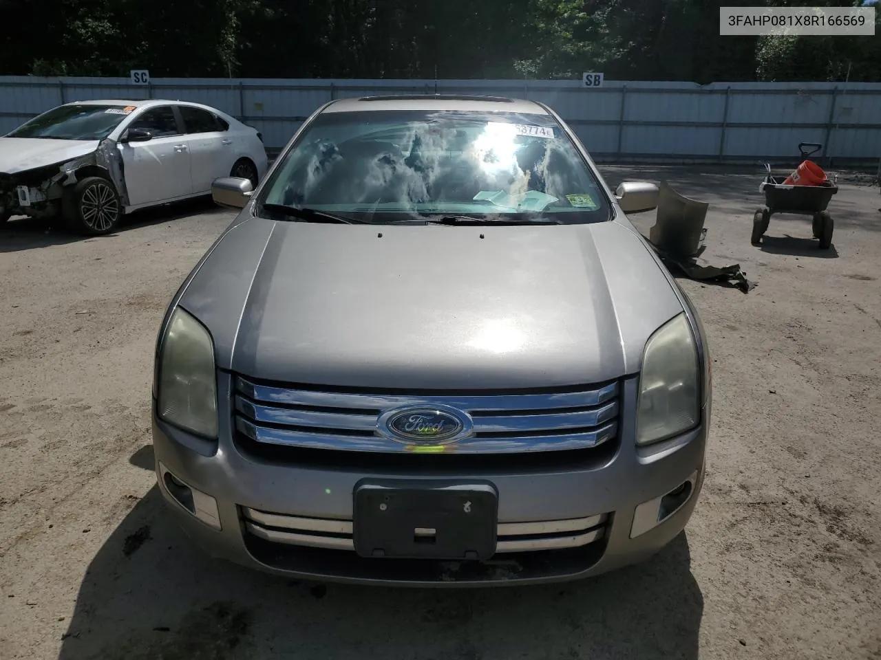 2008 Ford Fusion Sel VIN: 3FAHP081X8R166569 Lot: 60963774