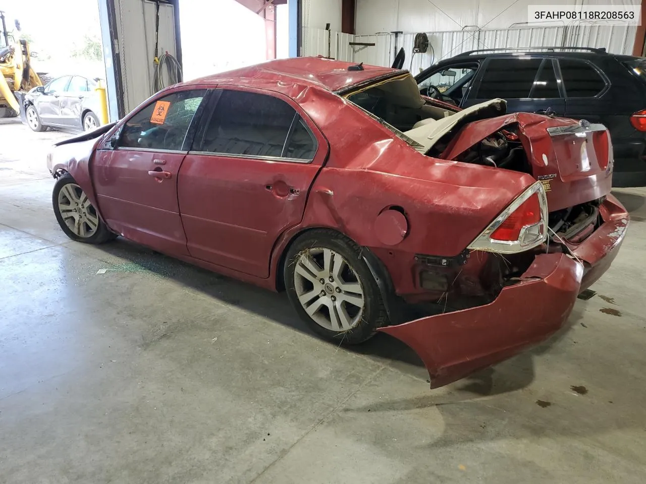 2008 Ford Fusion Sel VIN: 3FAHP08118R208563 Lot: 61479554