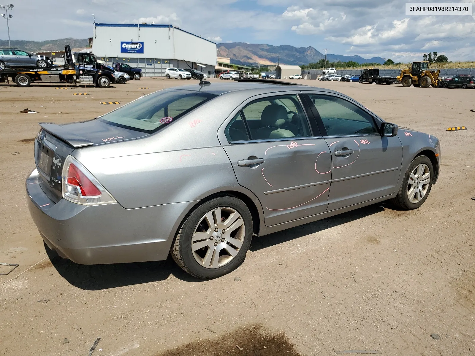 2008 Ford Fusion Sel VIN: 3FAHP08198R214370 Lot: 63099654