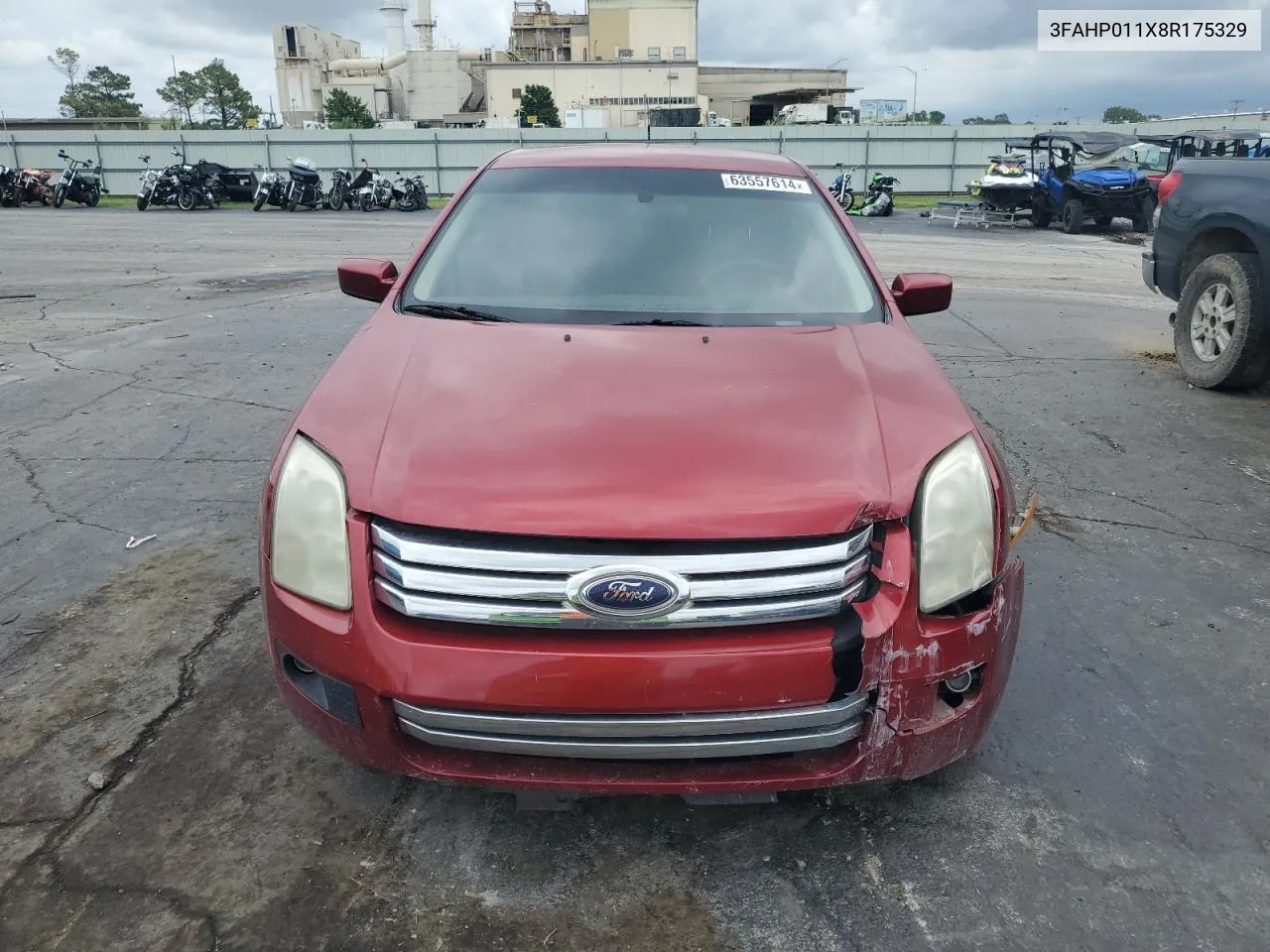 2008 Ford Fusion Se VIN: 3FAHP011X8R175329 Lot: 63557614