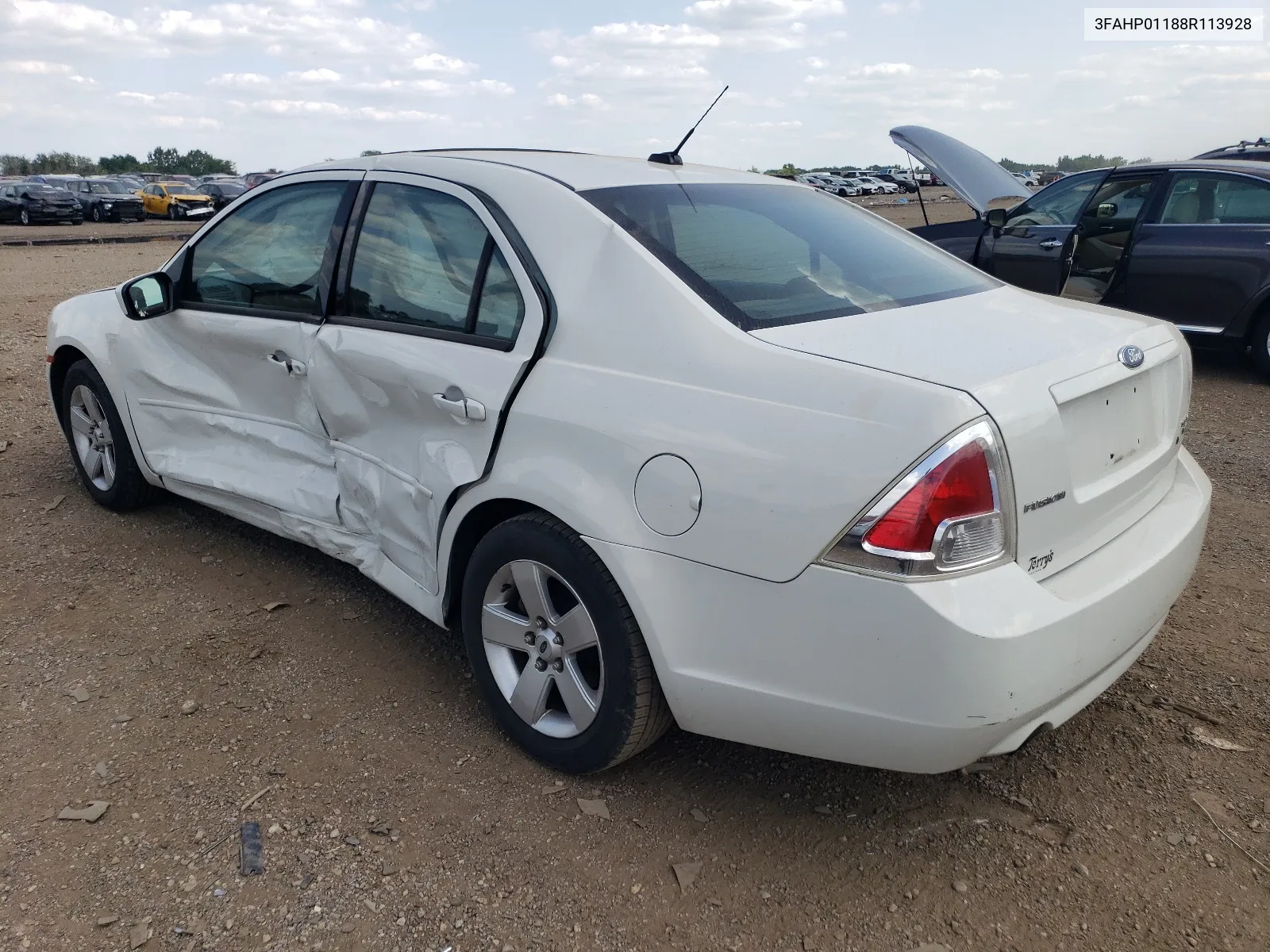 2008 Ford Fusion Se VIN: 3FAHP01188R113928 Lot: 63821294