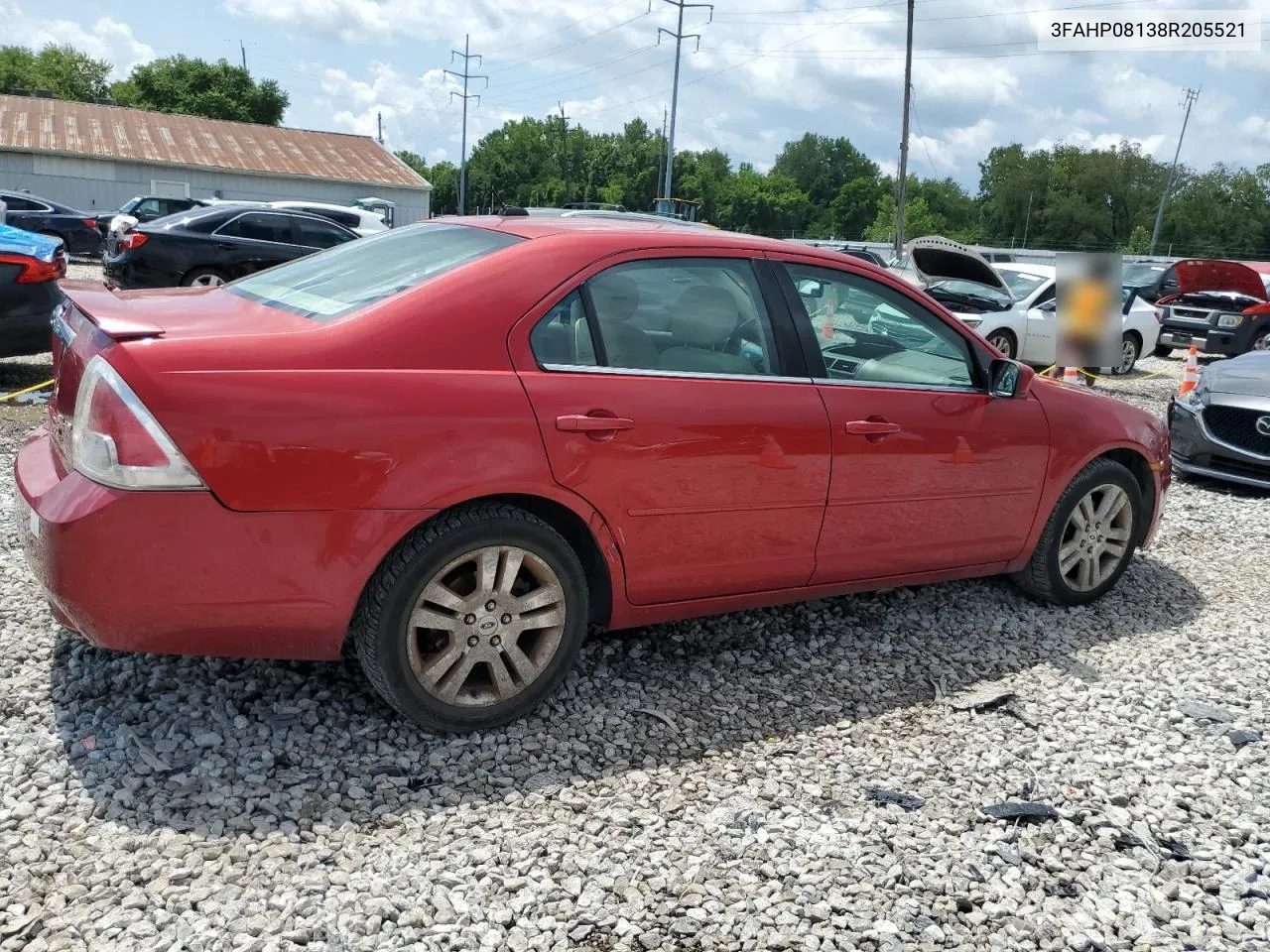 3FAHP08138R205521 2008 Ford Fusion Sel