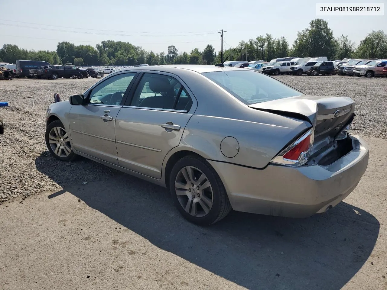 2008 Ford Fusion Sel VIN: 3FAHP08198R218712 Lot: 65557694