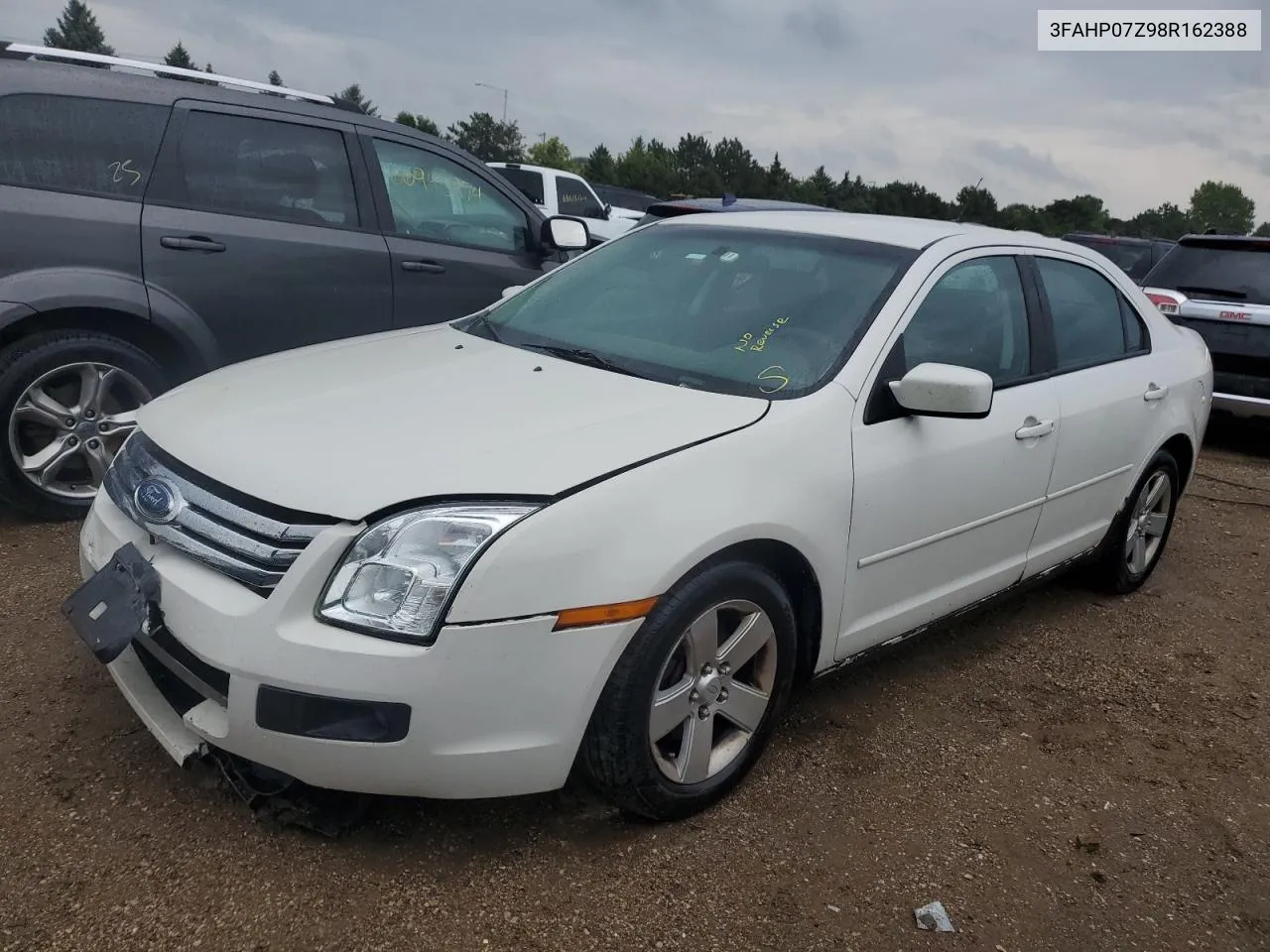 2008 Ford Fusion Se VIN: 3FAHP07Z98R162388 Lot: 67329384