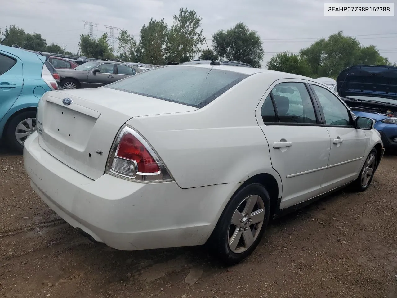 2008 Ford Fusion Se VIN: 3FAHP07Z98R162388 Lot: 67329384