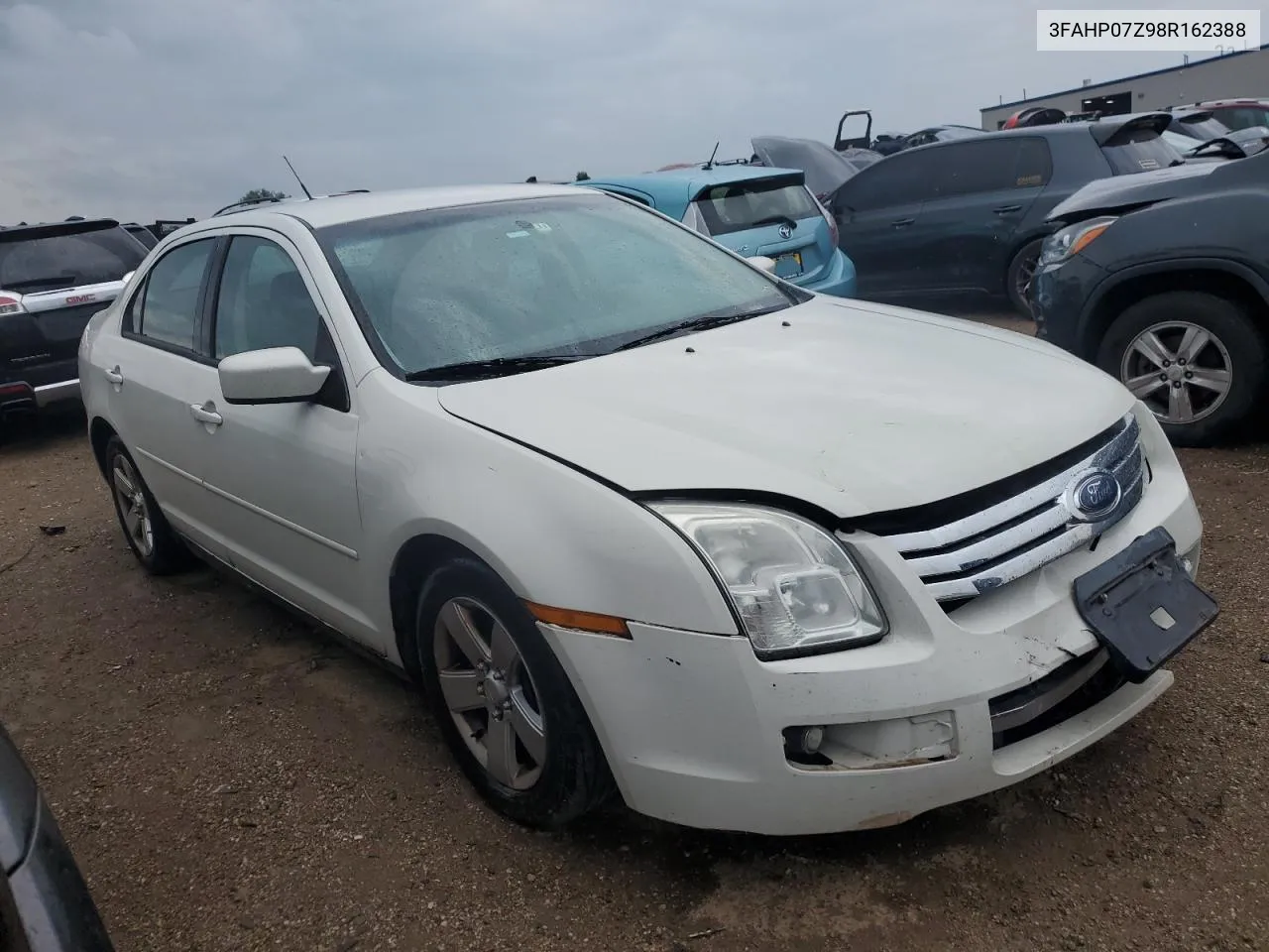 2008 Ford Fusion Se VIN: 3FAHP07Z98R162388 Lot: 67329384