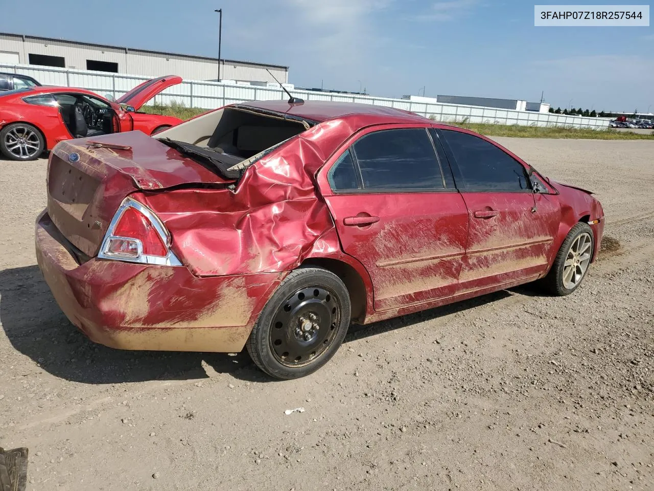 2008 Ford Fusion Se VIN: 3FAHP07Z18R257544 Lot: 68662064