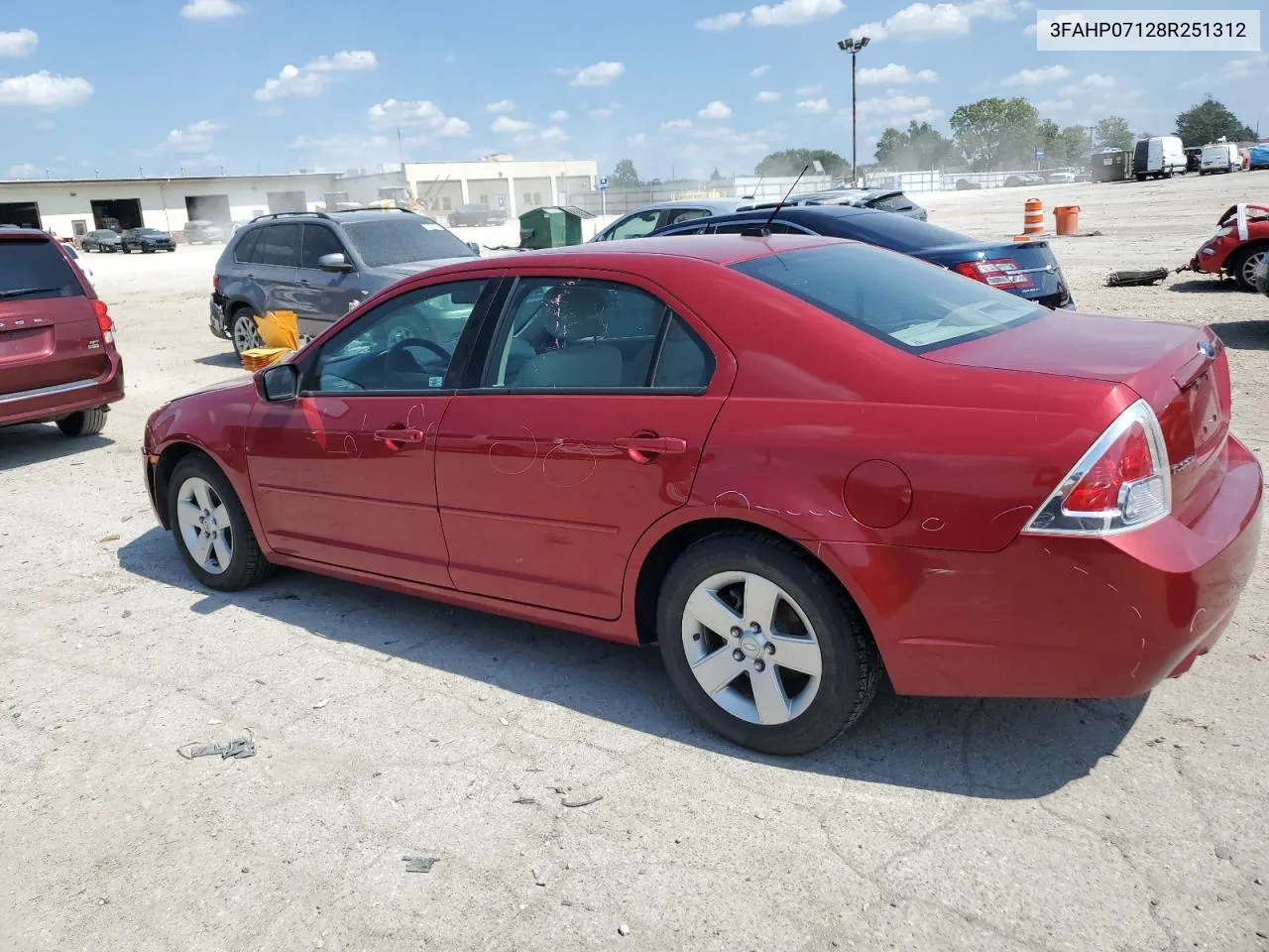 3FAHP07128R251312 2008 Ford Fusion Se