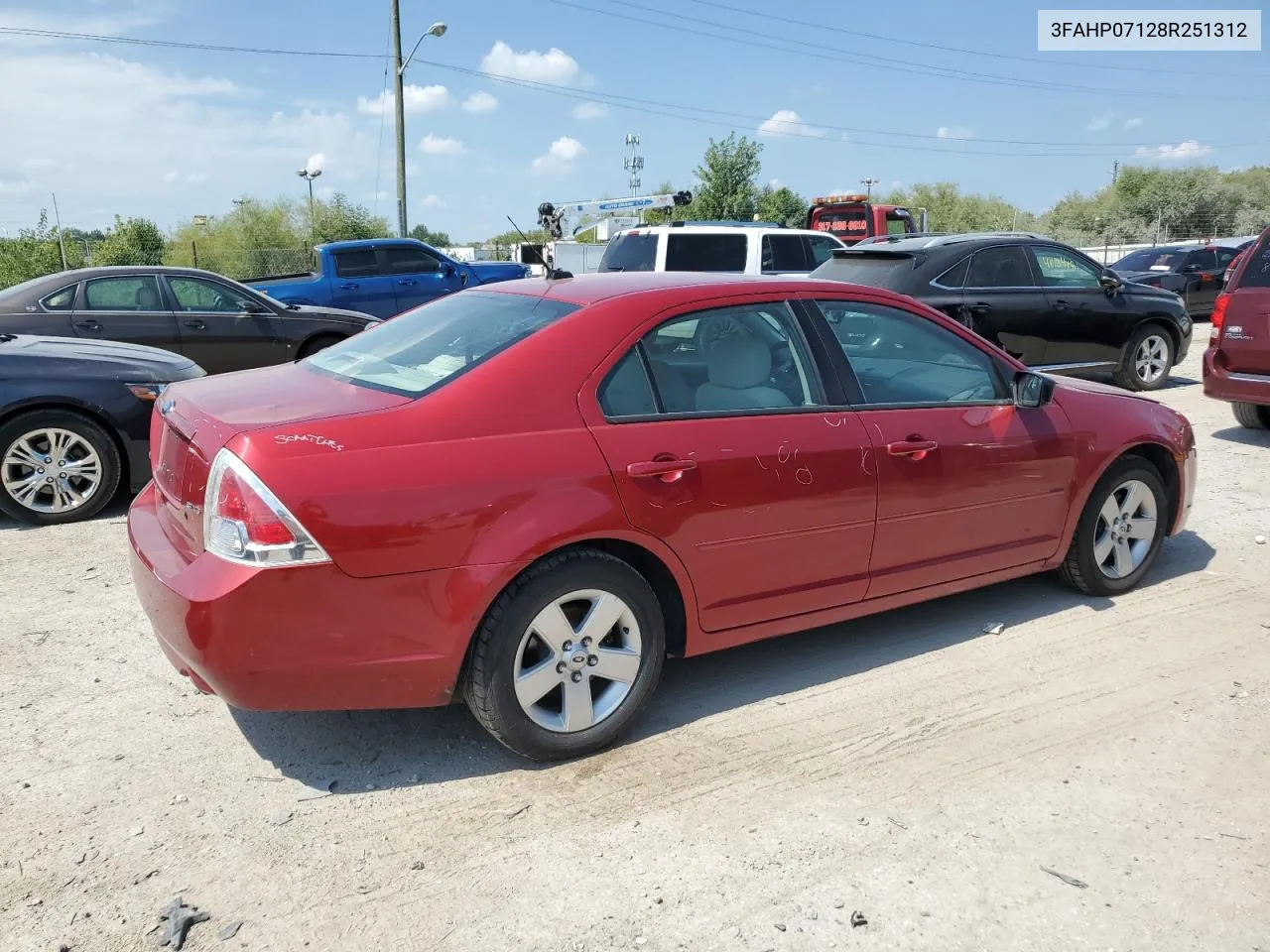 3FAHP07128R251312 2008 Ford Fusion Se