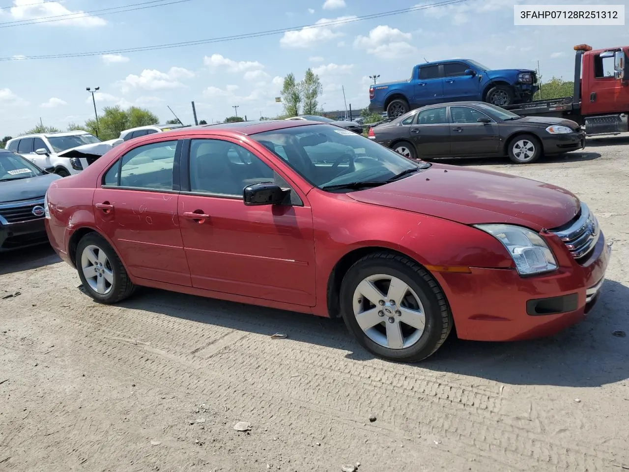 2008 Ford Fusion Se VIN: 3FAHP07128R251312 Lot: 68827704