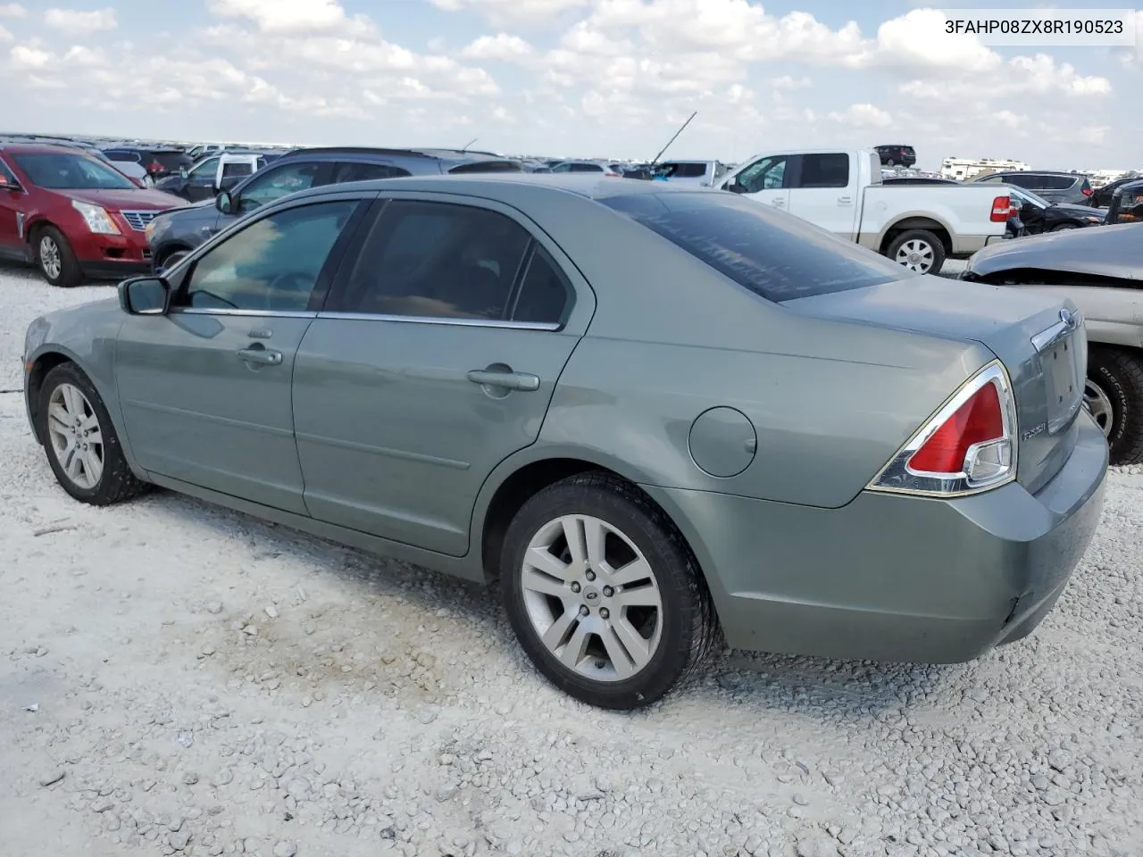 2008 Ford Fusion Sel VIN: 3FAHP08ZX8R190523 Lot: 68874374