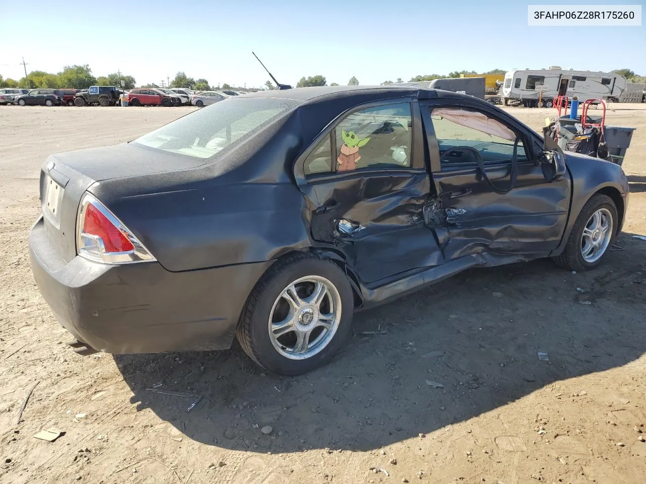 2008 Ford Fusion S VIN: 3FAHP06Z28R175260 Lot: 68950254