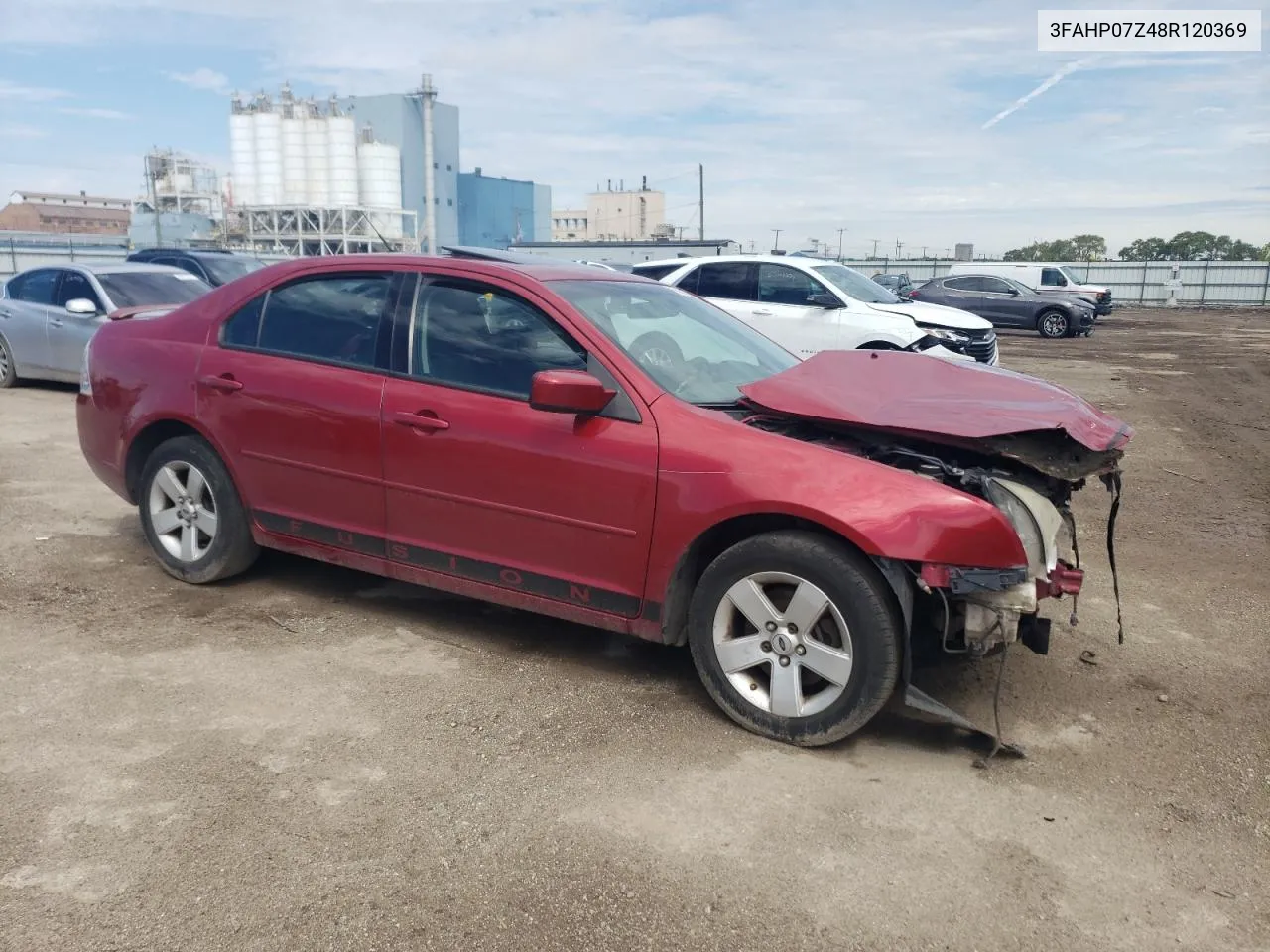 2008 Ford Fusion Se VIN: 3FAHP07Z48R120369 Lot: 69180574