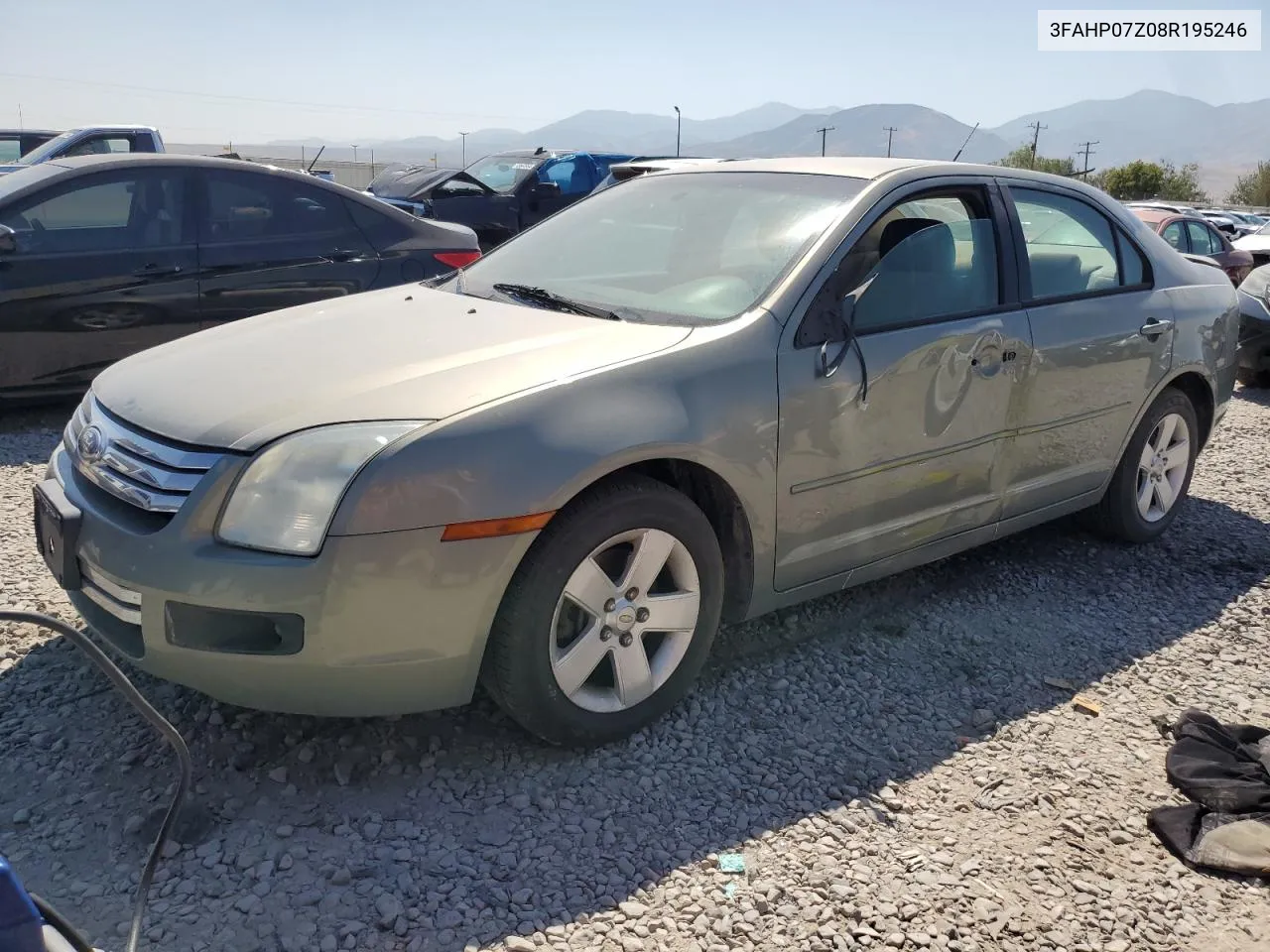 2008 Ford Fusion Se VIN: 3FAHP07Z08R195246 Lot: 69387124