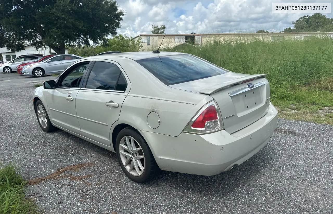 2008 Ford Fusion Sel VIN: 3FAHP08128R137177 Lot: 70516664