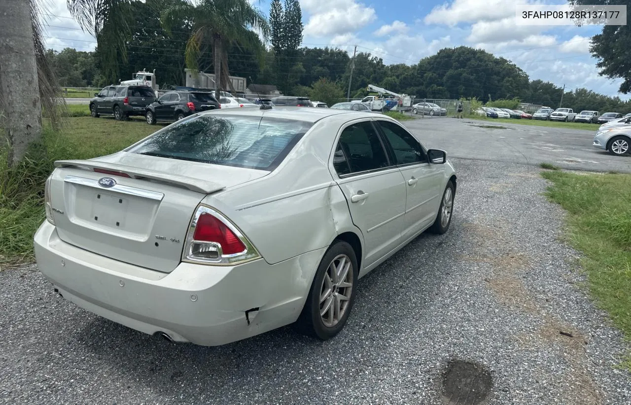 2008 Ford Fusion Sel VIN: 3FAHP08128R137177 Lot: 70516664