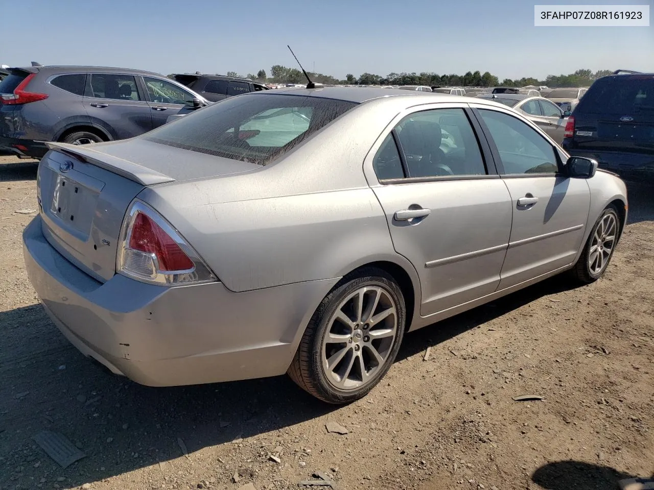 2008 Ford Fusion Se VIN: 3FAHP07Z08R161923 Lot: 70751434