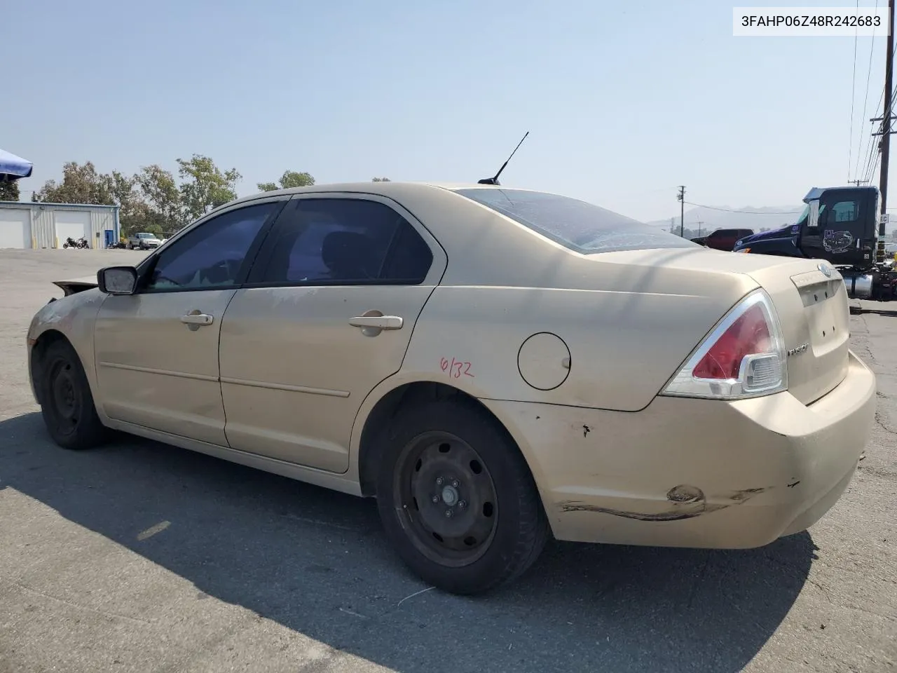 2008 Ford Fusion S VIN: 3FAHP06Z48R242683 Lot: 71231684