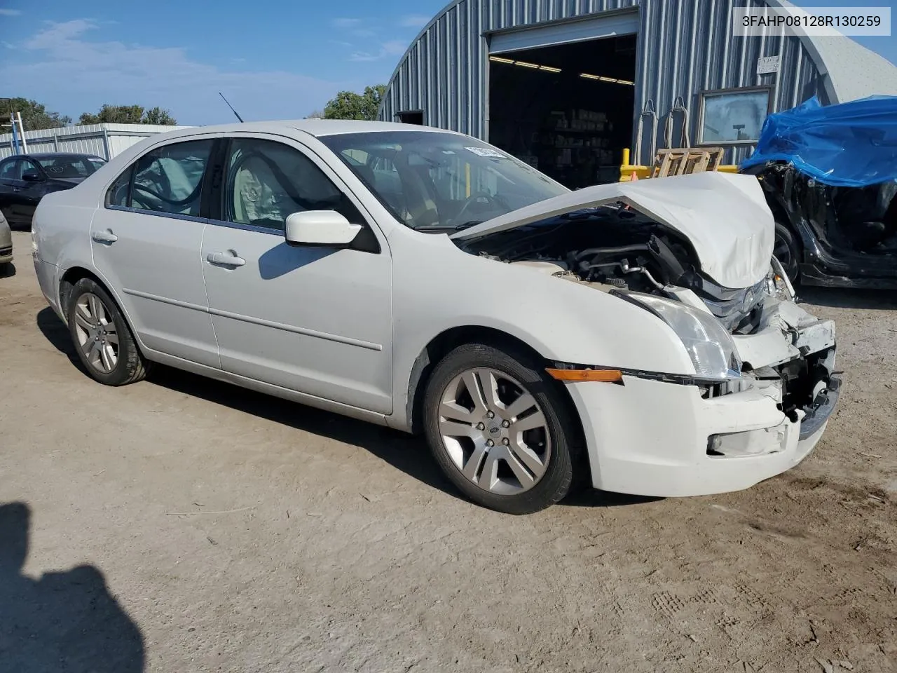 2008 Ford Fusion Sel VIN: 3FAHP08128R130259 Lot: 71807144