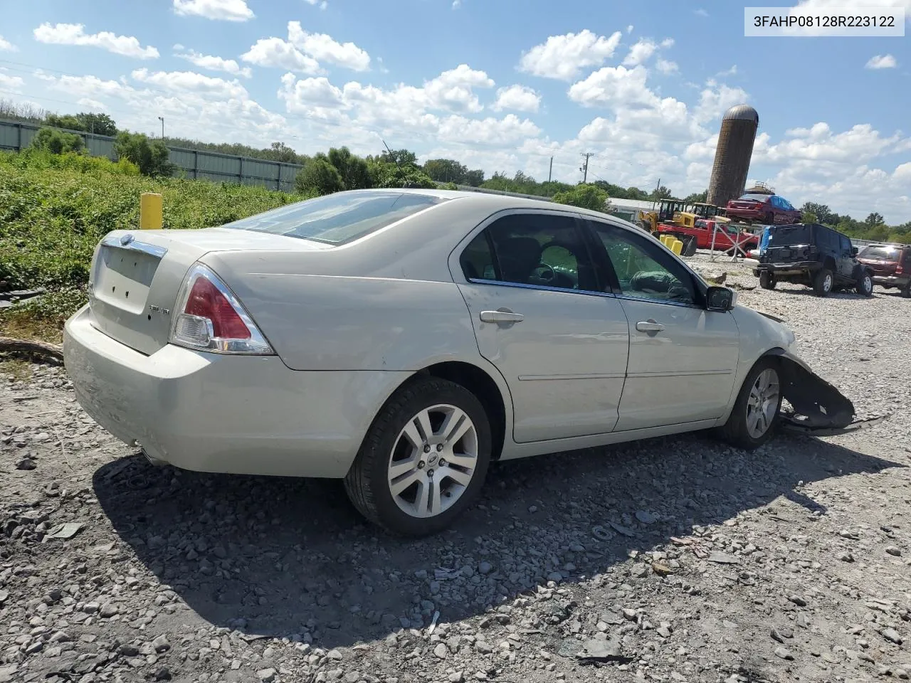 2008 Ford Fusion Sel VIN: 3FAHP08128R223122 Lot: 72442914