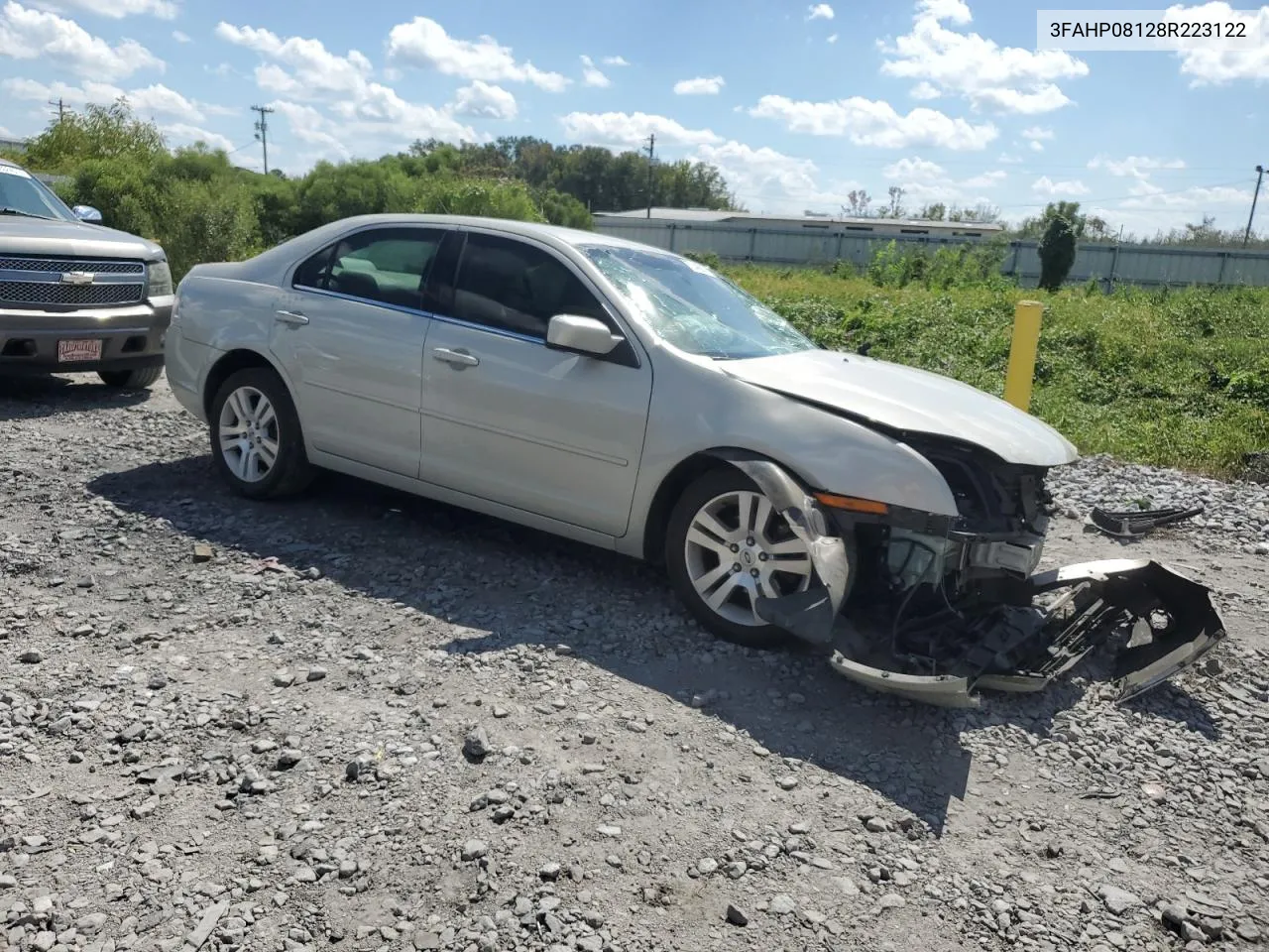 2008 Ford Fusion Sel VIN: 3FAHP08128R223122 Lot: 72442914