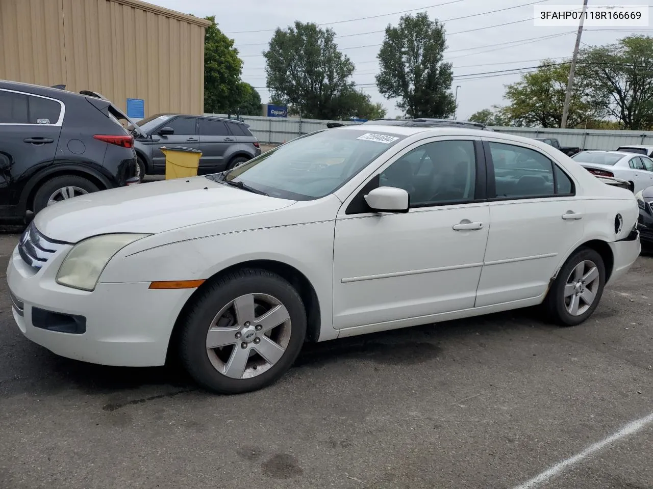 2008 Ford Fusion Se VIN: 3FAHP07118R166669 Lot: 72594694