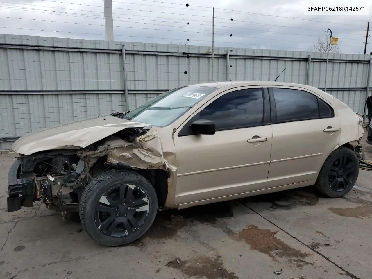 2008 Ford Fusion S VIN: 3FAHP06Z18R142671 Lot: 76260094